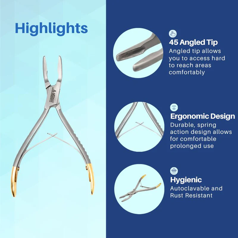 Bone Rongeur 45 Degree Curved 6 Inch Blumenthal Surgical Dental Instruments by Artman Instruments