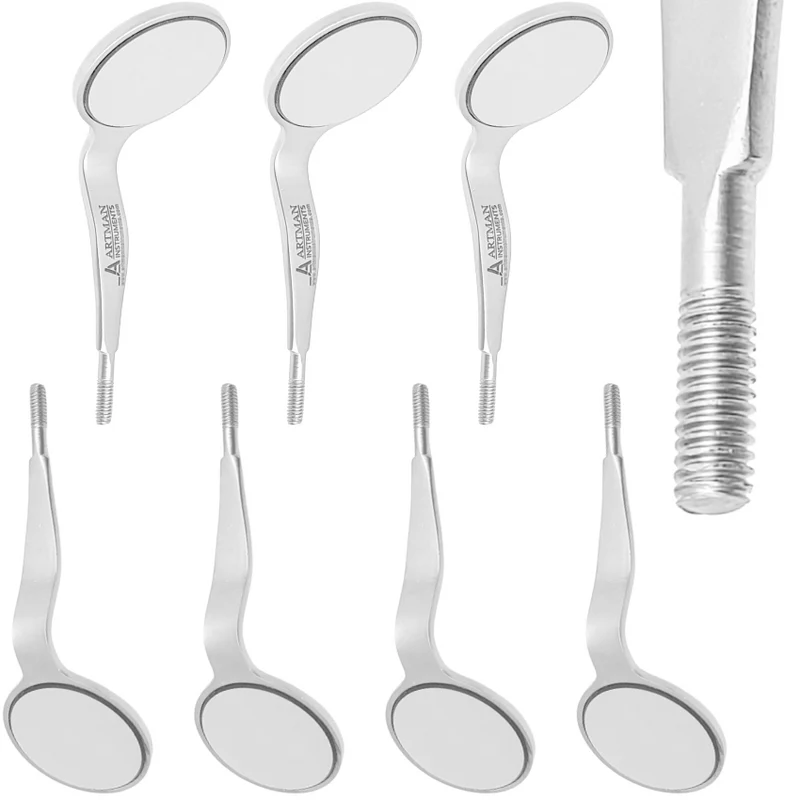 Cone Socket Dental Mouth Mirror Double Sided (Pack of 7) by Artman Instruments